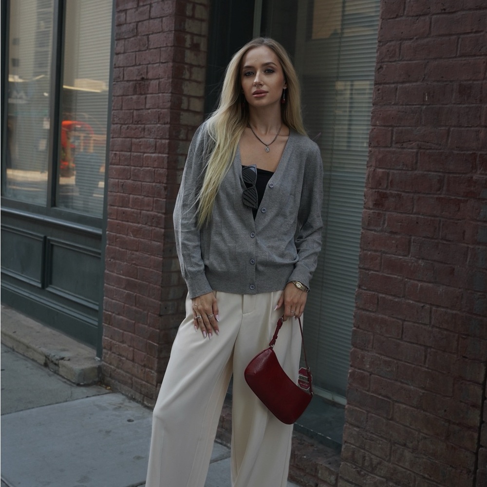 Gray Cardigan